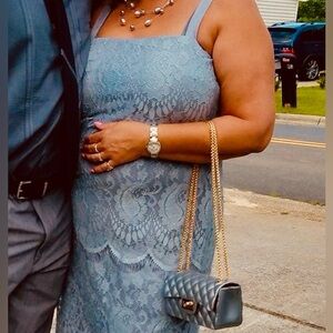 Elegant Silver Quilted Women's Bag